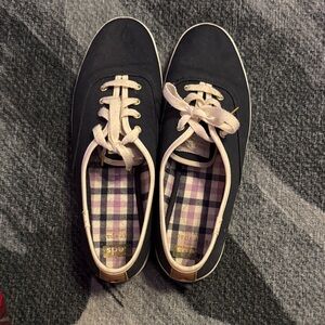 Keds Navy Blue Sneakers with Cream Accents